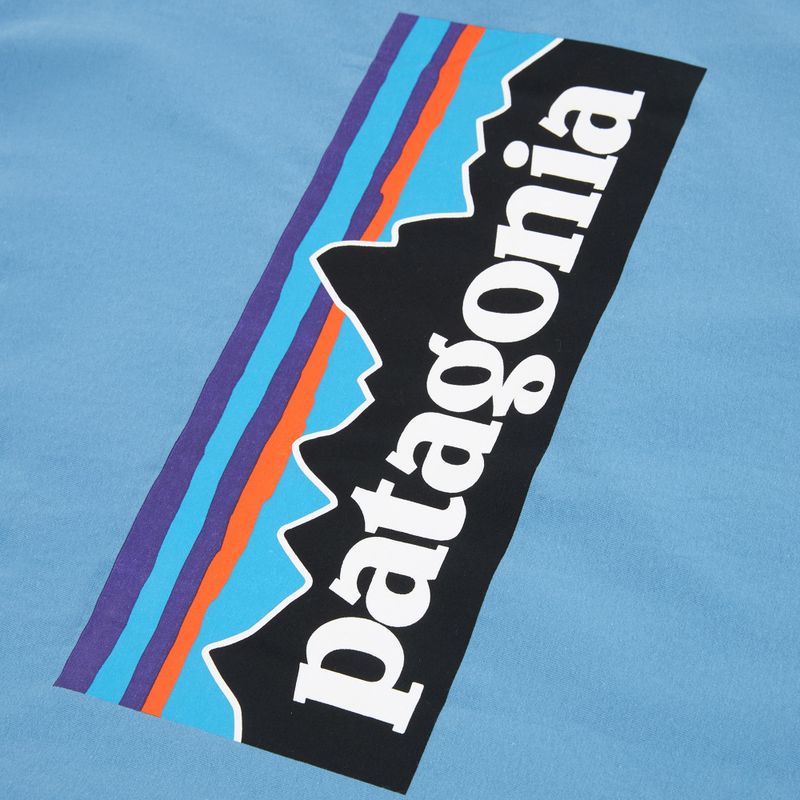 Férfi póló Patagonia P-6 Shore blue logo 4