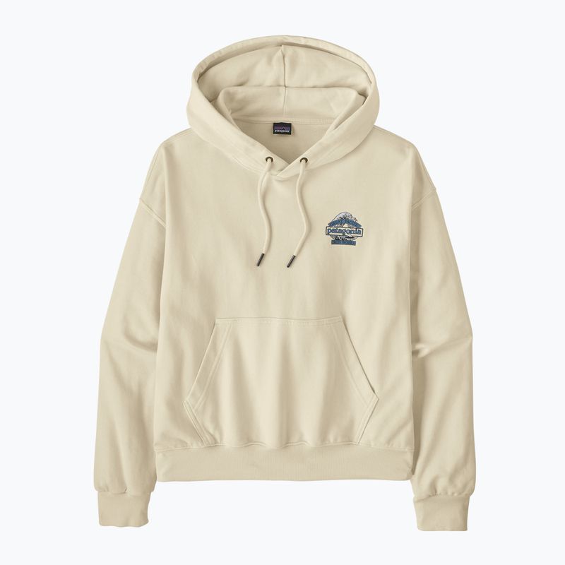 Férfi pulóver Patagonia Great Waves Daily Hoody wool white