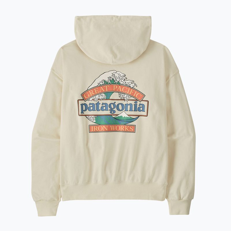 Férfi pulóver Patagonia Great Waves Daily Hoody wool white 2