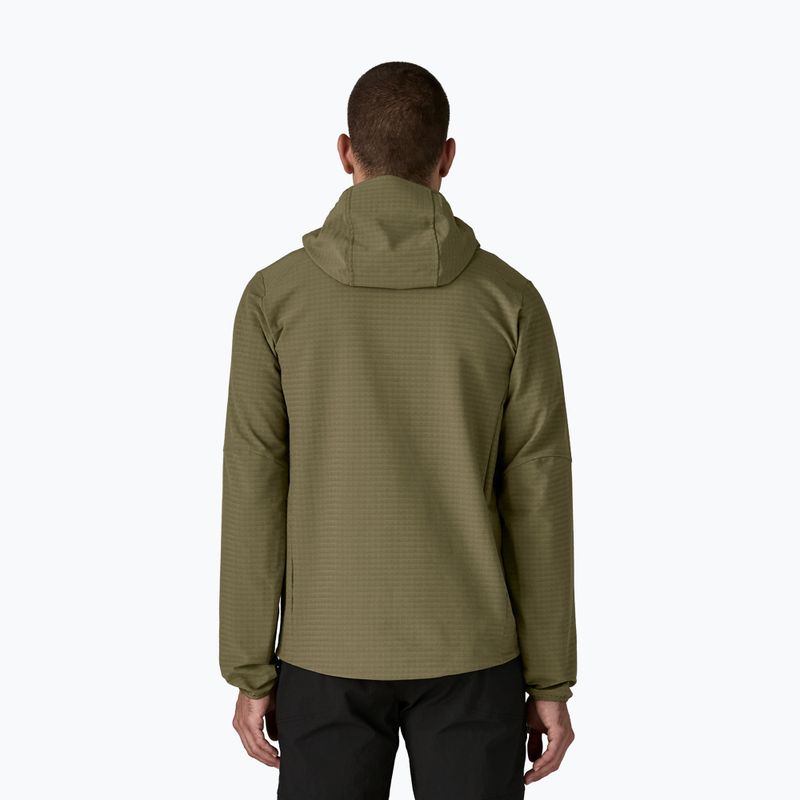 Férfi softshell dzseki Patagonia R1 TechFace Hoody basin green 3
