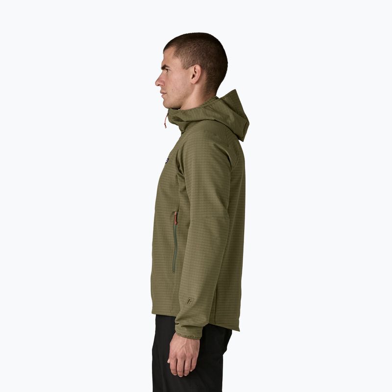 Férfi softshell dzseki Patagonia R1 TechFace Hoody basin green 4
