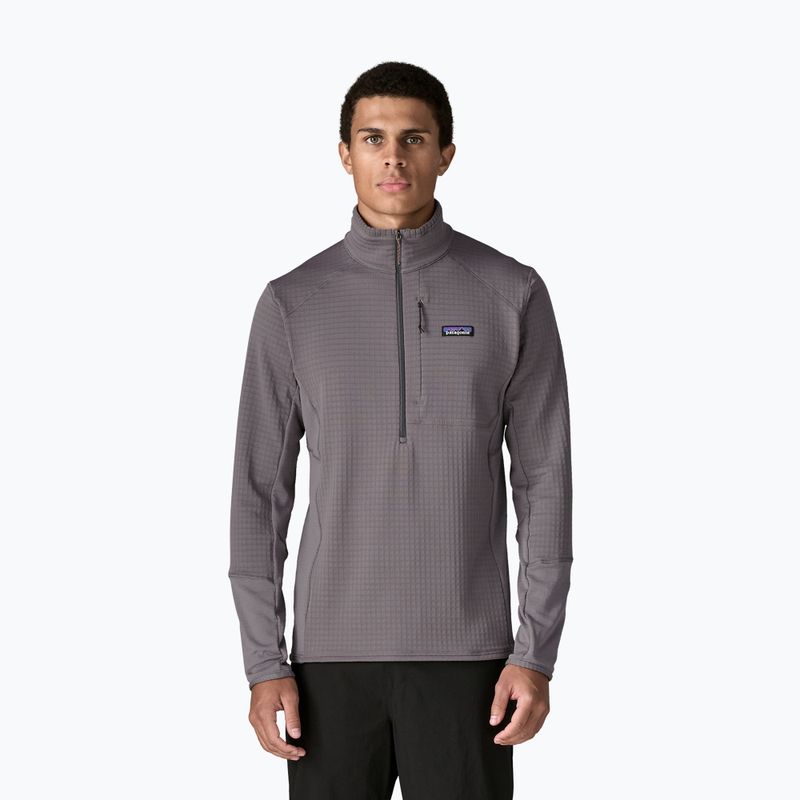 Férfi trekking pulóver Patagonia R1 Pullover may grey 2