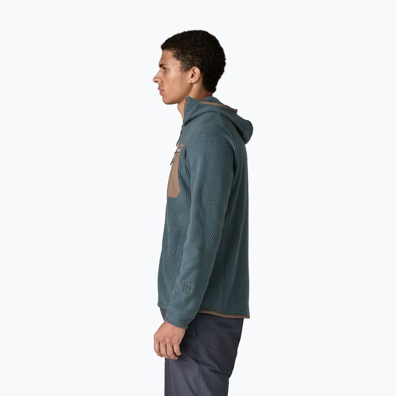Férfi trekking pulóver Patagonia R1 Air Full-Zip Hoody summit blue 3