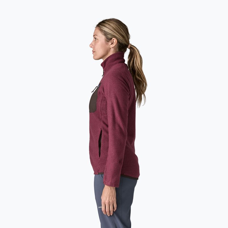 Női polár pulóver Patagonia R1 Air berry fig 3