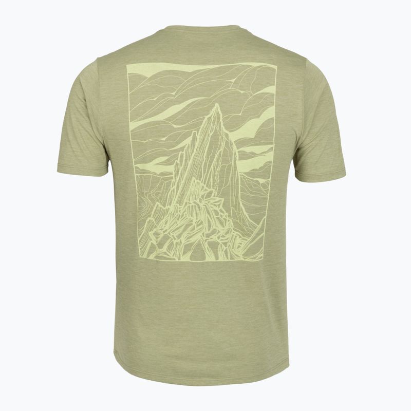 Férfi póló Patagonia Cap Cool Daily Shirt - Cloud Crag gumtree green - light gumtree green x-dye 2
