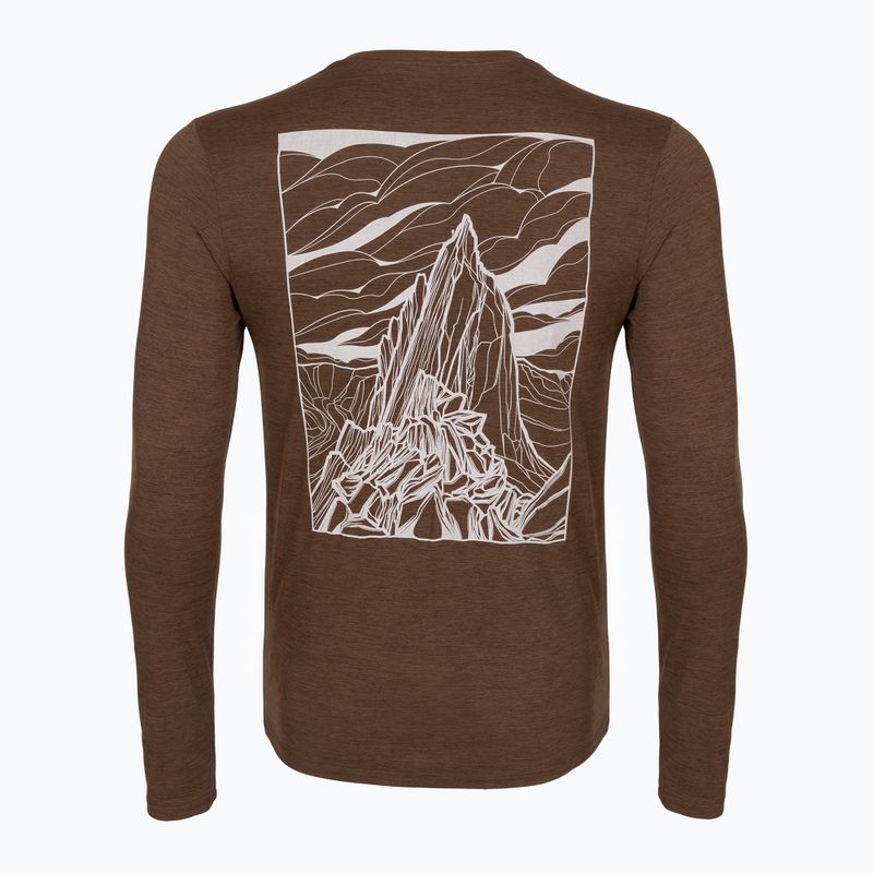 Férfi trekking longsleeve Patagonia Cap Cool Daily Hut Tripper LS berm brown - light berm brown x-dye 2