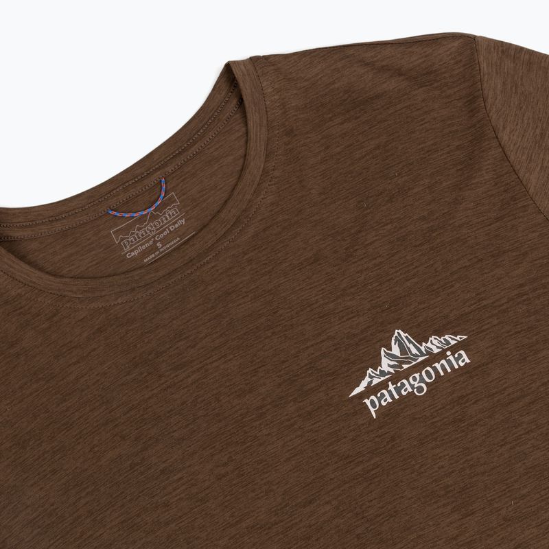 Férfi trekking longsleeve Patagonia Cap Cool Daily Hut Tripper LS berm brown - light berm brown x-dye 3