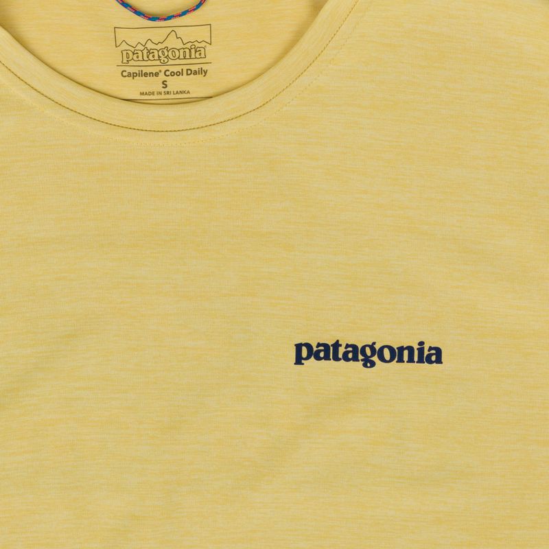 Férfi hosszú ujjú póló Patagonia Cap Cool Daily Boardshort Logo LS limestone yellow - Light Limestone yellow x-dye 3