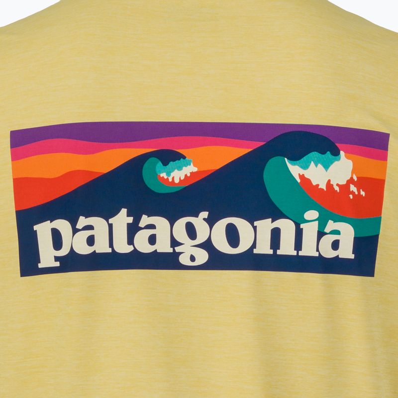 Férfi hosszú ujjú póló Patagonia Cap Cool Daily Boardshort Logo LS limestone yellow - Light Limestone yellow x-dye 5