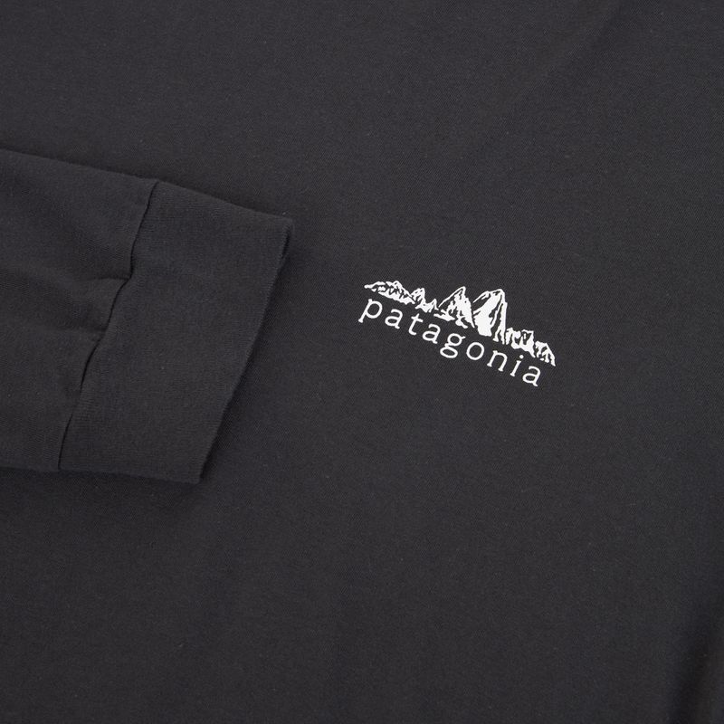 Férfi hosszú ujjú póló Patagonia Fitz Roy Foothills LS ink black 3