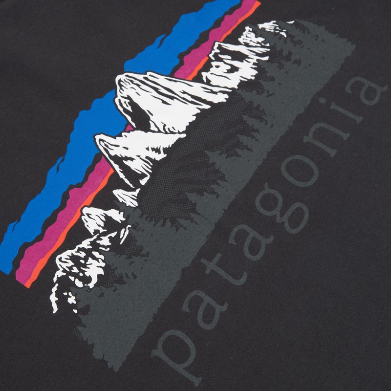 Férfi hosszú ujjú póló Patagonia Fitz Roy Foothills LS ink black 4