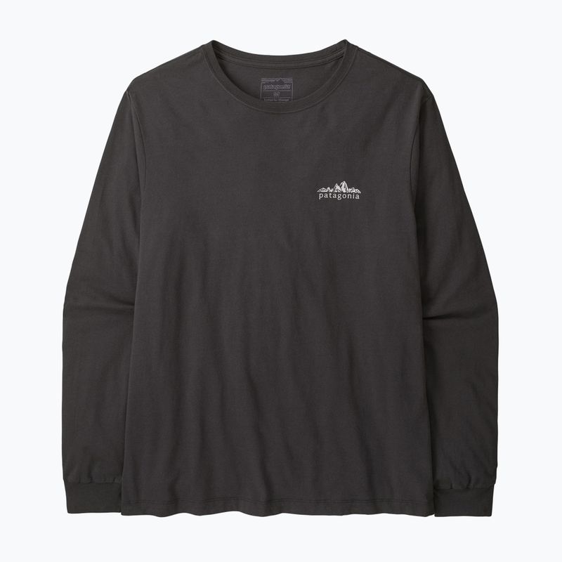 Férfi hosszú ujjú póló Patagonia Fitz Roy Foothills LS ink black