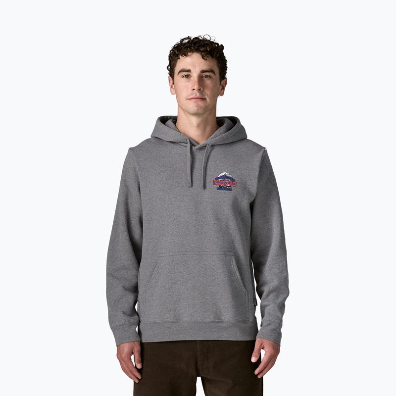 Férfi pulóver Patagonia Great Waves Uprisal Hoody gravel heather