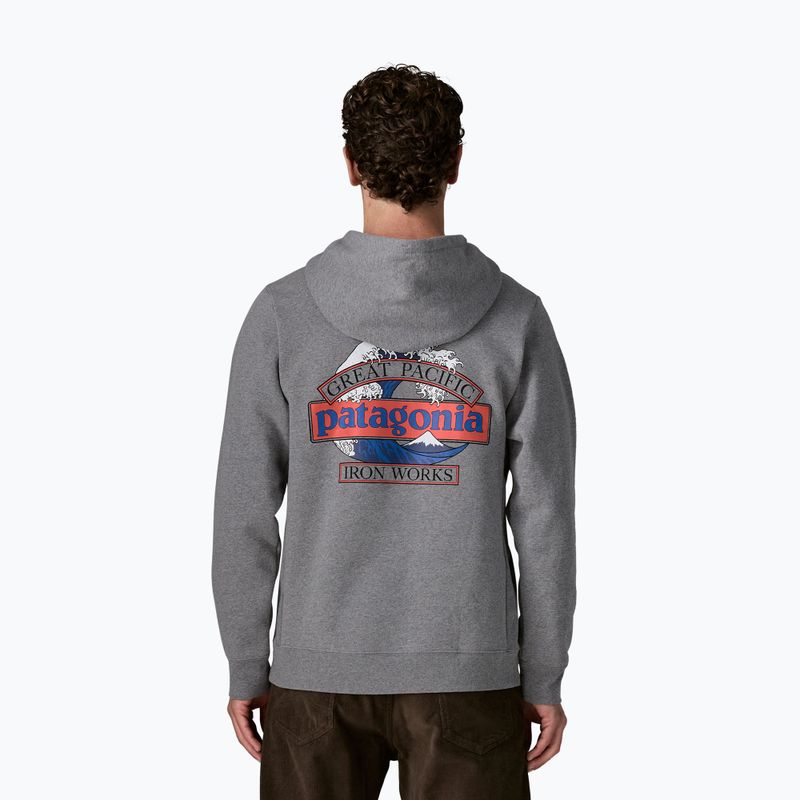 Férfi pulóver Patagonia Great Waves Uprisal Hoody gravel heather 2