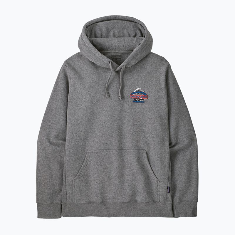 Férfi pulóver Patagonia Great Waves Uprisal Hoody gravel heather 3
