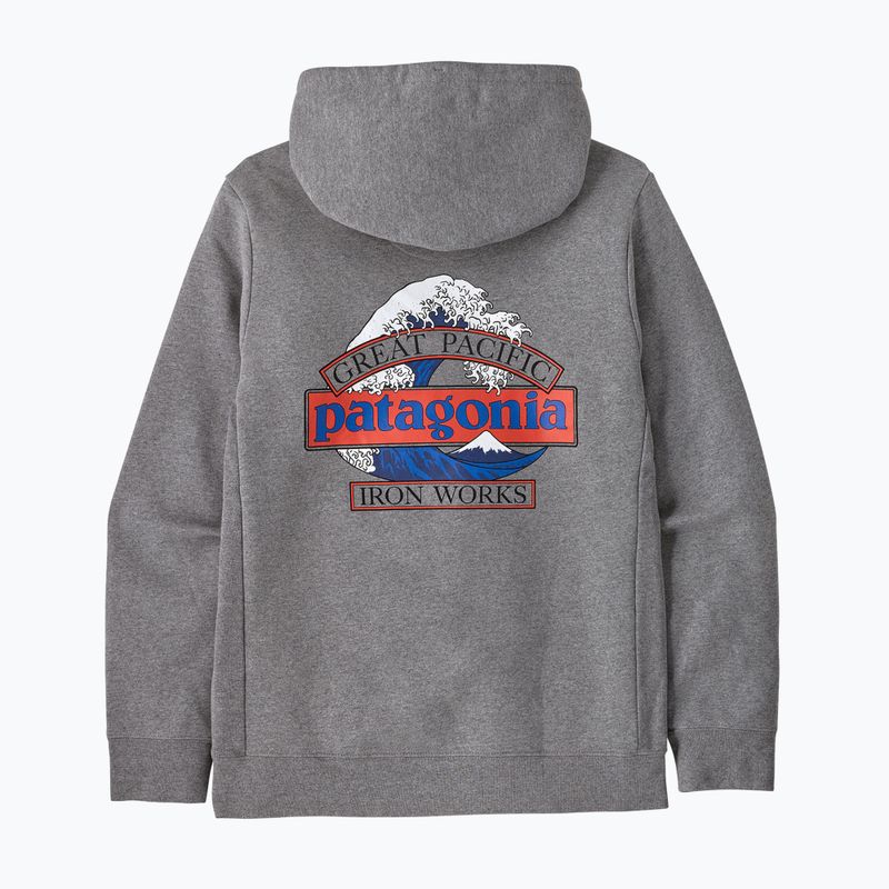 Férfi pulóver Patagonia Great Waves Uprisal Hoody gravel heather 4