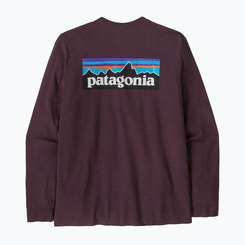 Férfi hosszú ujjú póló Patagonia P-6 Logo Responsibili berry fig 2