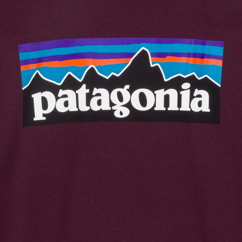 Férfi hosszú ujjú póló Patagonia P-6 Logo Responsibili berry fig 4
