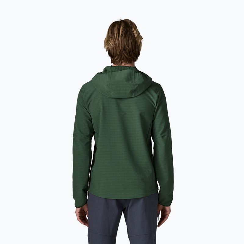 Férfi softshell dzseki Patagonia R1 TechFace Hoody canopy green 2