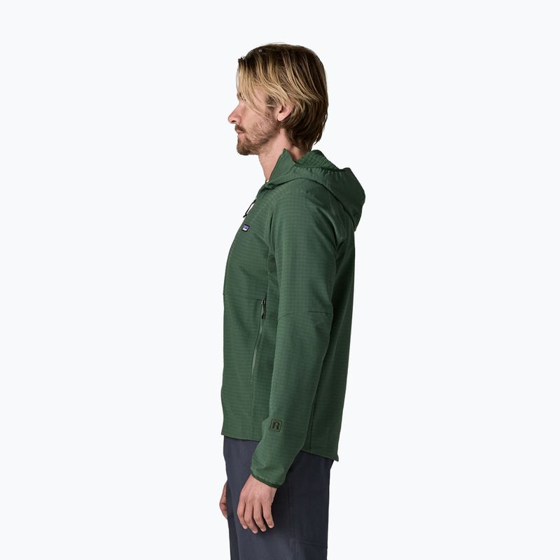 Férfi softshell dzseki Patagonia R1 TechFace Hoody canopy green 3
