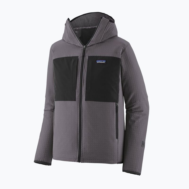 Férfi trekking pulóver Patagonia R2 TechFace Hoody may grey 2