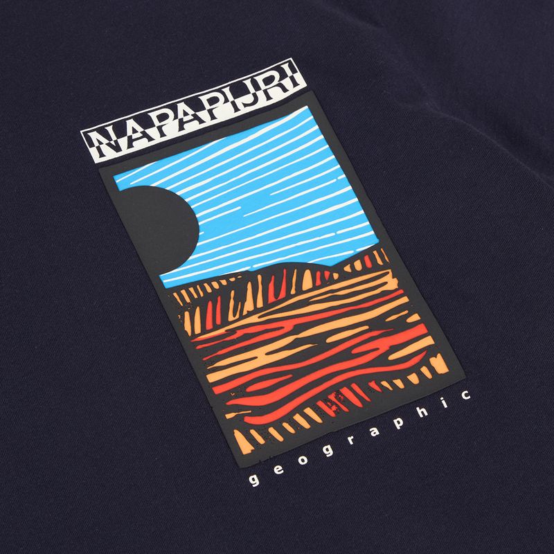 Férfi Napapijri S-Valdor blu marine póló 3