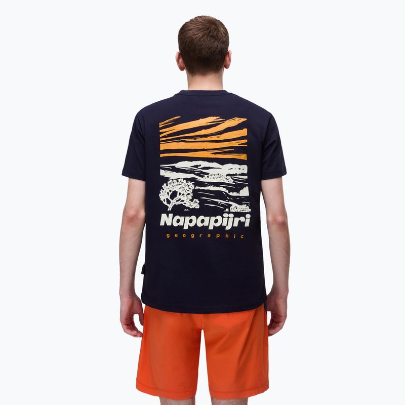 Férfi Napapijri S-Vignonil back blu marine póló 2