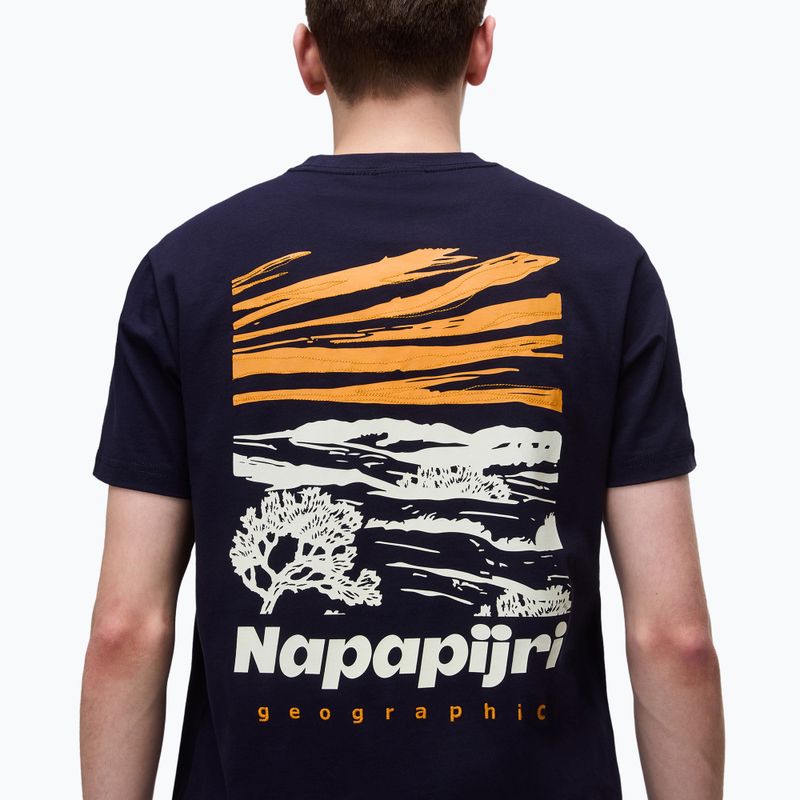 Férfi Napapijri S-Vignonil back blu marine póló 4