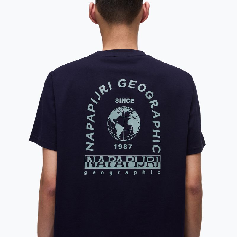 Férfi Napapijri S-Dati blu marine póló 4