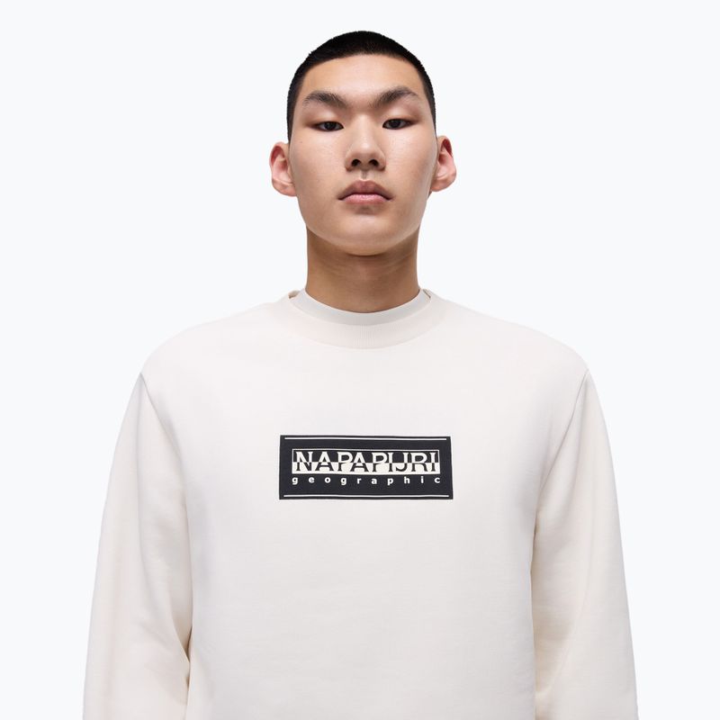 Férfi Napapijri B-Box Logo C fehér whisper pulóver 3