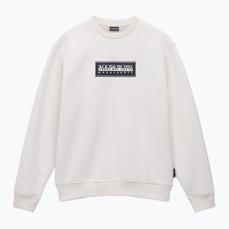 Férfi Napapijri B-Box Logo C fehér whisper pulóver 4