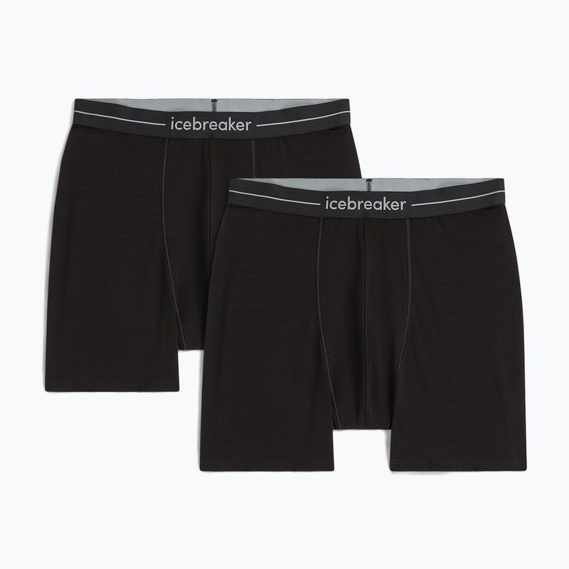 Férfi termoaktív boxeralsó Icebreaker Merino 150 Anatomica Boxers 2 pairs black