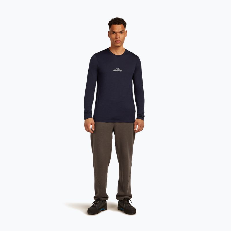Férfi hosszú ujjú icebreaker Merino 150 Tech Lite Road To Cook midnight navy 2