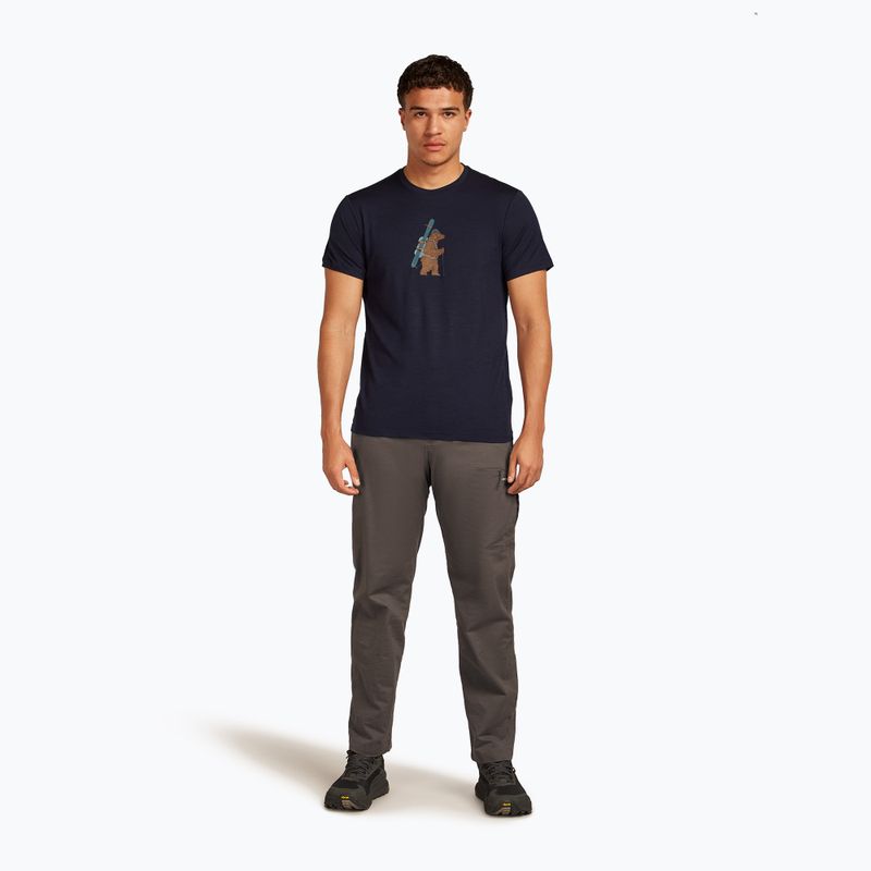 Férfi póló icebreaker Merino 150 Tech Lite Bear Tour midnight navy 2