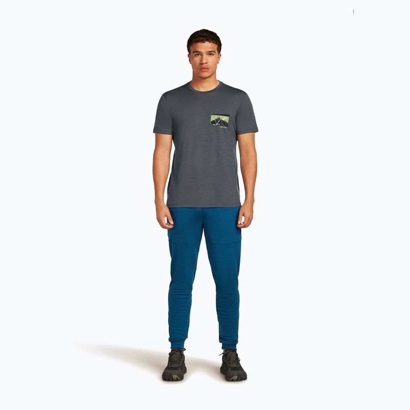 Férfi póló icebreaker Merino 150 Tech Lite Infographic obsidian 2