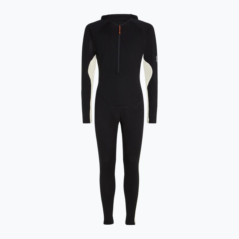 Férfi termikus overál icebreaker Merino 200 Oasis+ fekete/natúr/cb
