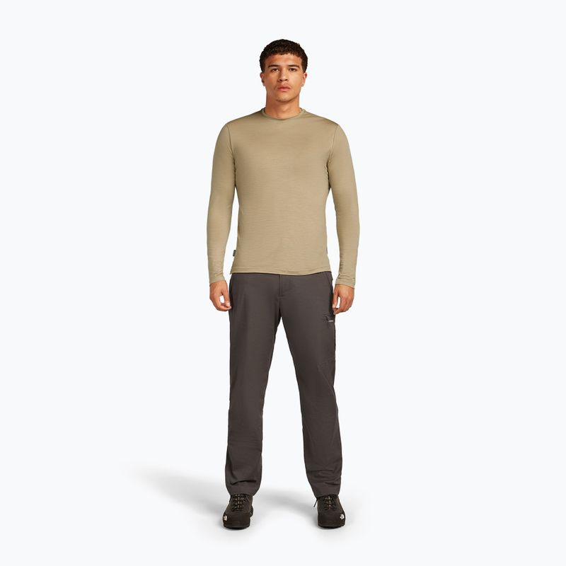Férfi hosszú ujjú túrapóló icebreaker Merino 125 Cool-Lite Sphere III Tee flagstone 2