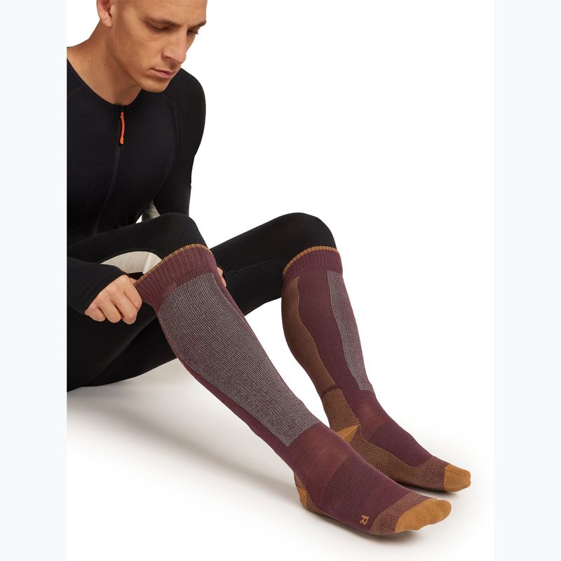 Férfi sízokni Icebreaker Merino Ski+ java/trail/seaglass 4