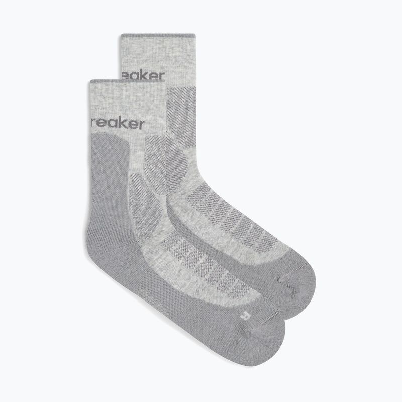 Férfi zokni icebreaker Merino Hike+ Heavy Crew blizzard heather/alloy 2
