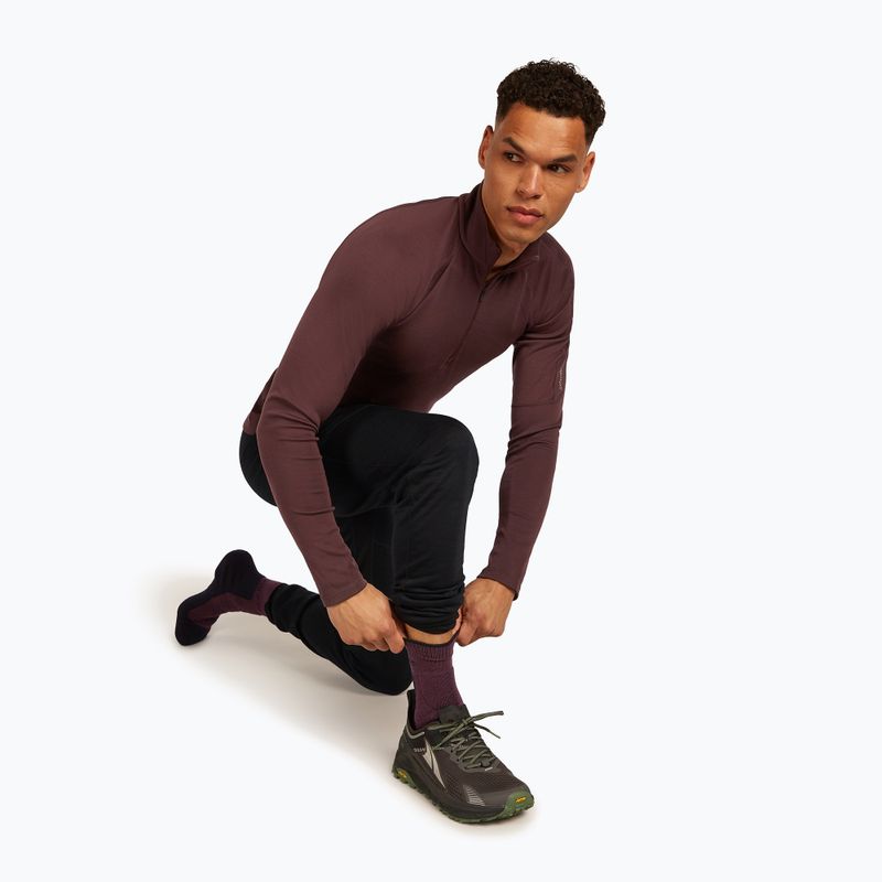 Férfi zokni icebreaker Merino Hike+ Heavy Crew java/fekete 4