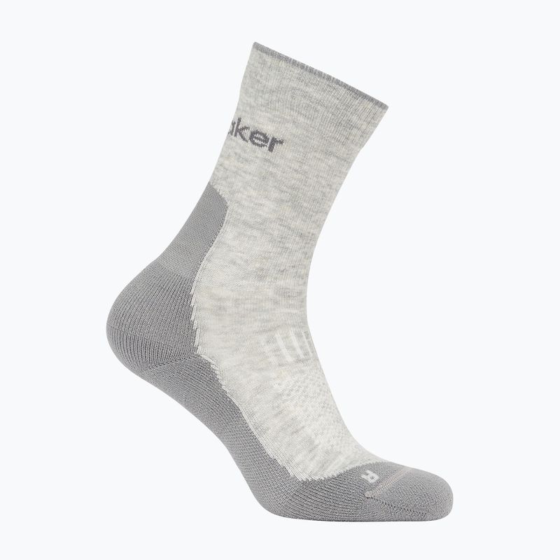 Férfi Icebreaker Merino Hike+ Light Crew zokni blizzard heather/alloy