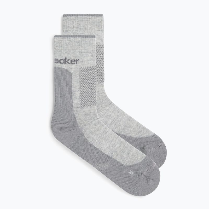 Férfi Icebreaker Merino Hike+ Medium Crew zokni blizzard heather/alloy 2