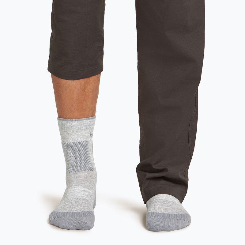 Férfi Icebreaker Merino Hike+ Medium Crew zokni blizzard heather/alloy 4