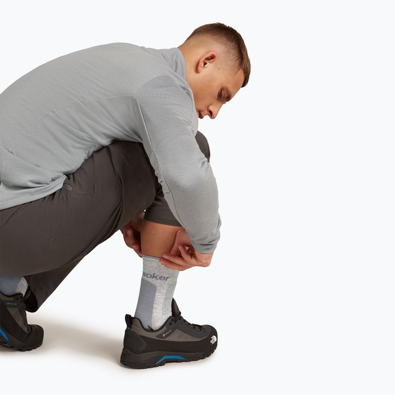 Férfi Icebreaker Merino Hike+ Medium Crew zokni blizzard heather/alloy 5