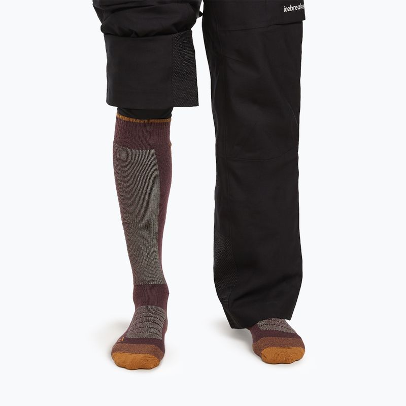 Férfi sízoknik Icebreaker Merino Ski+ Medium OTC java/trail/seaglass 3
