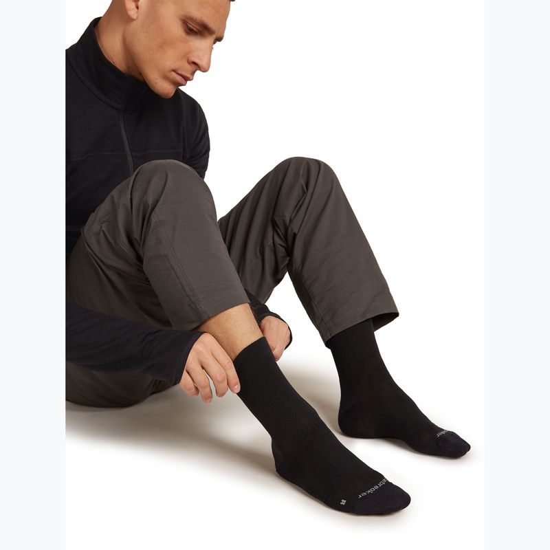 Férfi zokni icebreaker Merino Hike+ Liner Crew fekete 4