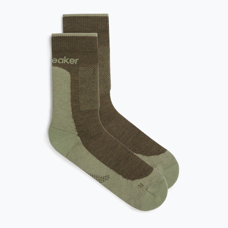 Icebreaker Merino Hike+ Medium Crew férfi zokni loden/lichen 2