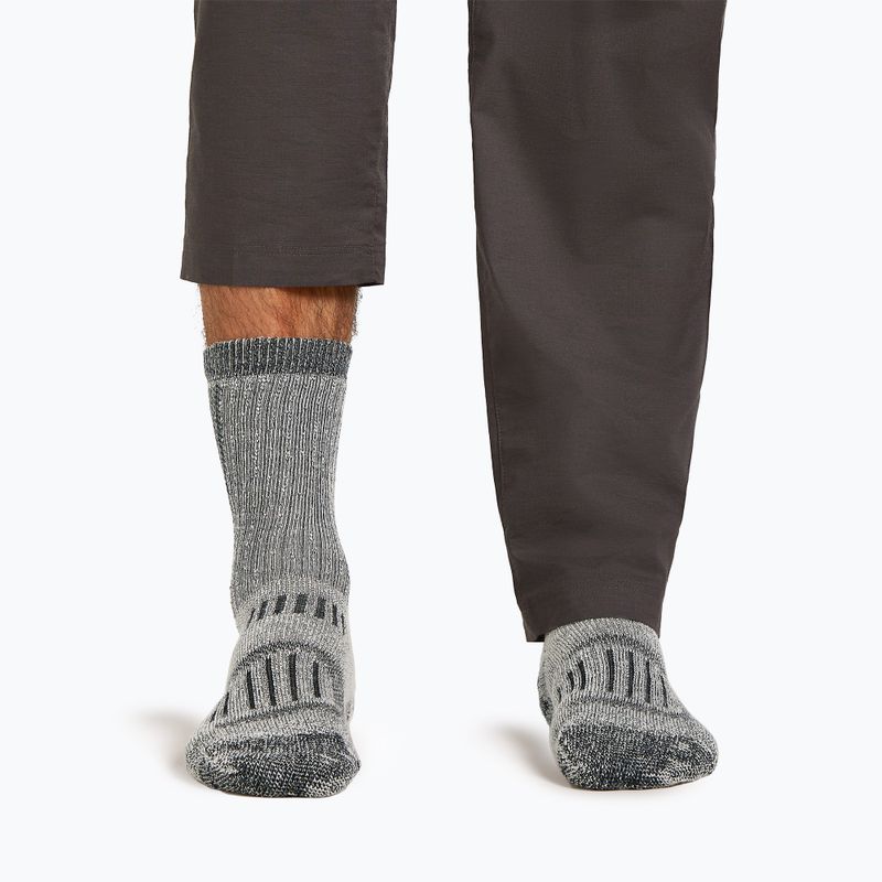 Férfi zokni icebreaker Merino Hike+ Mountaineer Mid Calf jet heather/fekete 3