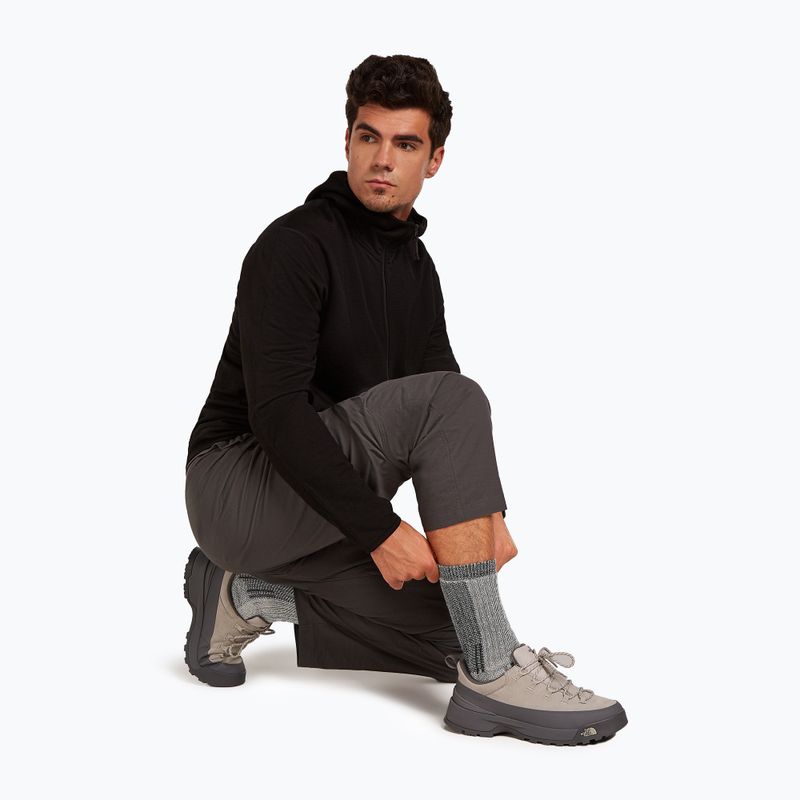 Férfi zokni icebreaker Merino Hike+ Mountaineer Mid Calf jet heather/fekete 5