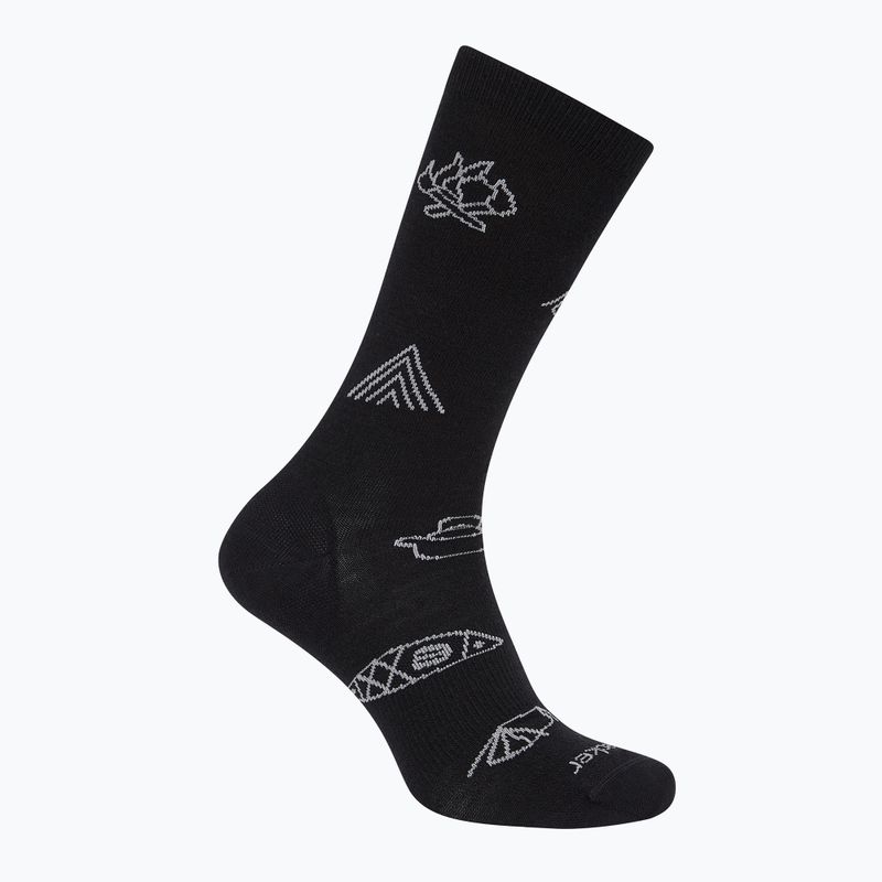 Icebreaker Merino Ultralight Crew Camp Ess fekete/alloy férfi zokni